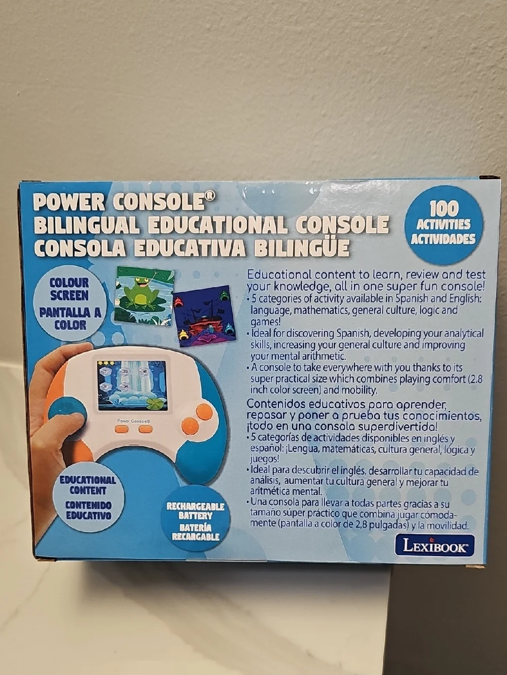 LexiBook Power Console Bilingual Educational Console. Spanish/English. New.